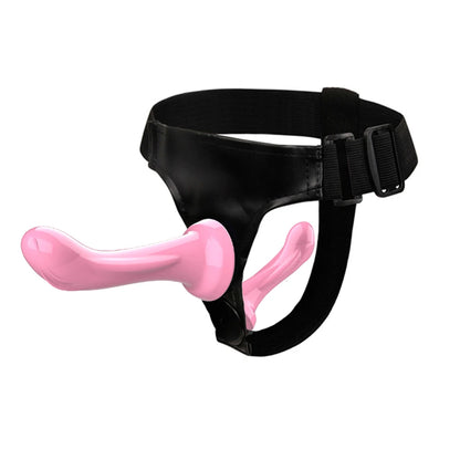 Double Dildo Vibrators For Lesbian  Bondage Harness Strap On Sex Toys For Women