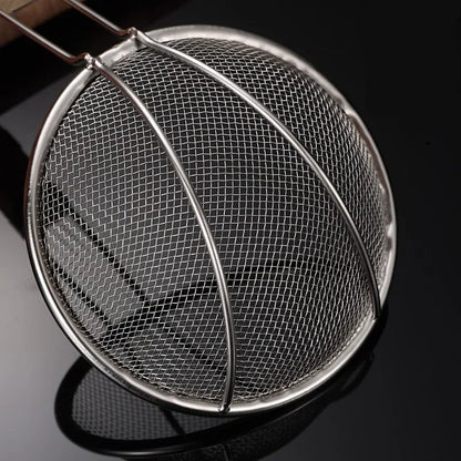 Multi Specification Stainless Steel Wooden Handle Mesh Colander