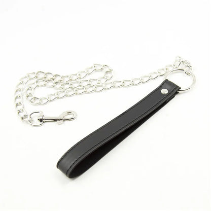 PU Leather Locking Posture Collar Bondage Straighten Up Master  sex toy