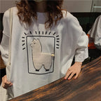 Baggy All-match T-shirts Women Casual Summer Korean Fashion The Max Mall
