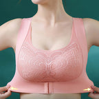 Seamless Push-Up Padded Bra with Lace Detail