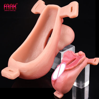Realistic Vagina Dildos Underwear Pad Anal Clit Massage