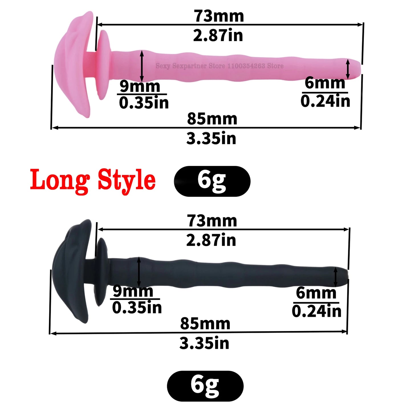 Hollow Silicone Horse Eye Rod Urethral Stimulator Expander Needle