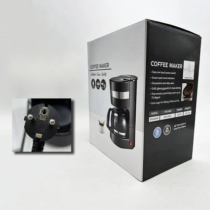 Household Small American Drip Coffee Maker Fully Automatic Tea Maker Portable