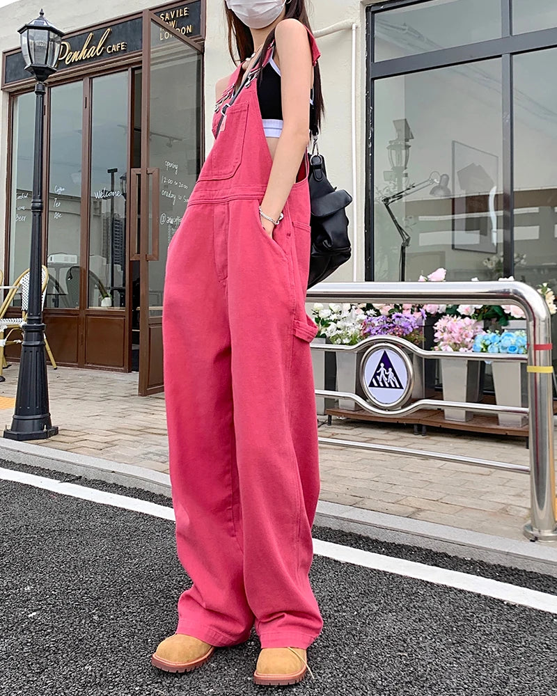 Rose Pink Straight Jeans