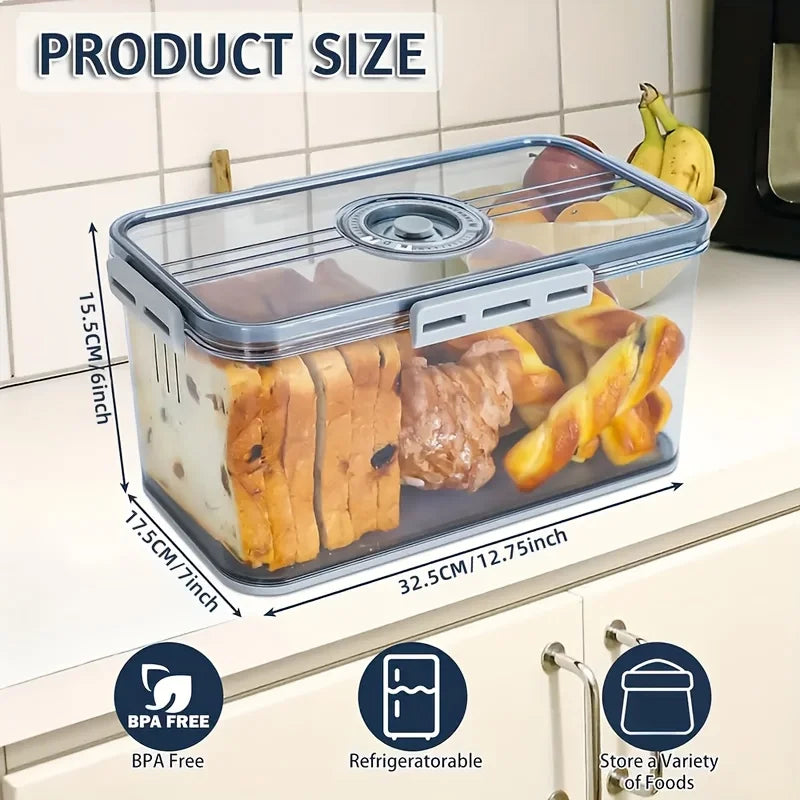Premium Sealing Storage Container with Lid and Four Buckles