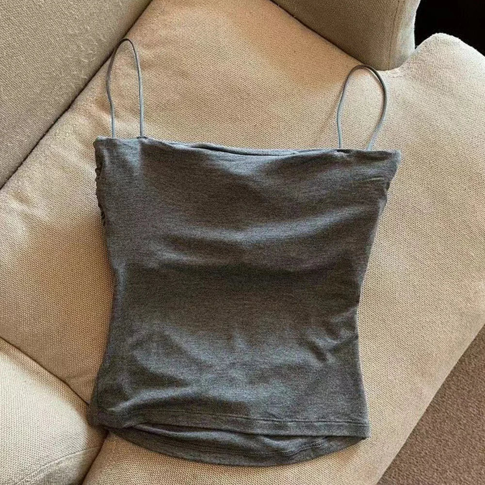 YJSFG HOUSE Padded Camisole - Built-in Bra