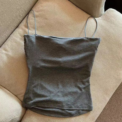 YJSFG HOUSE Padded Camisole - Built-in Bra
