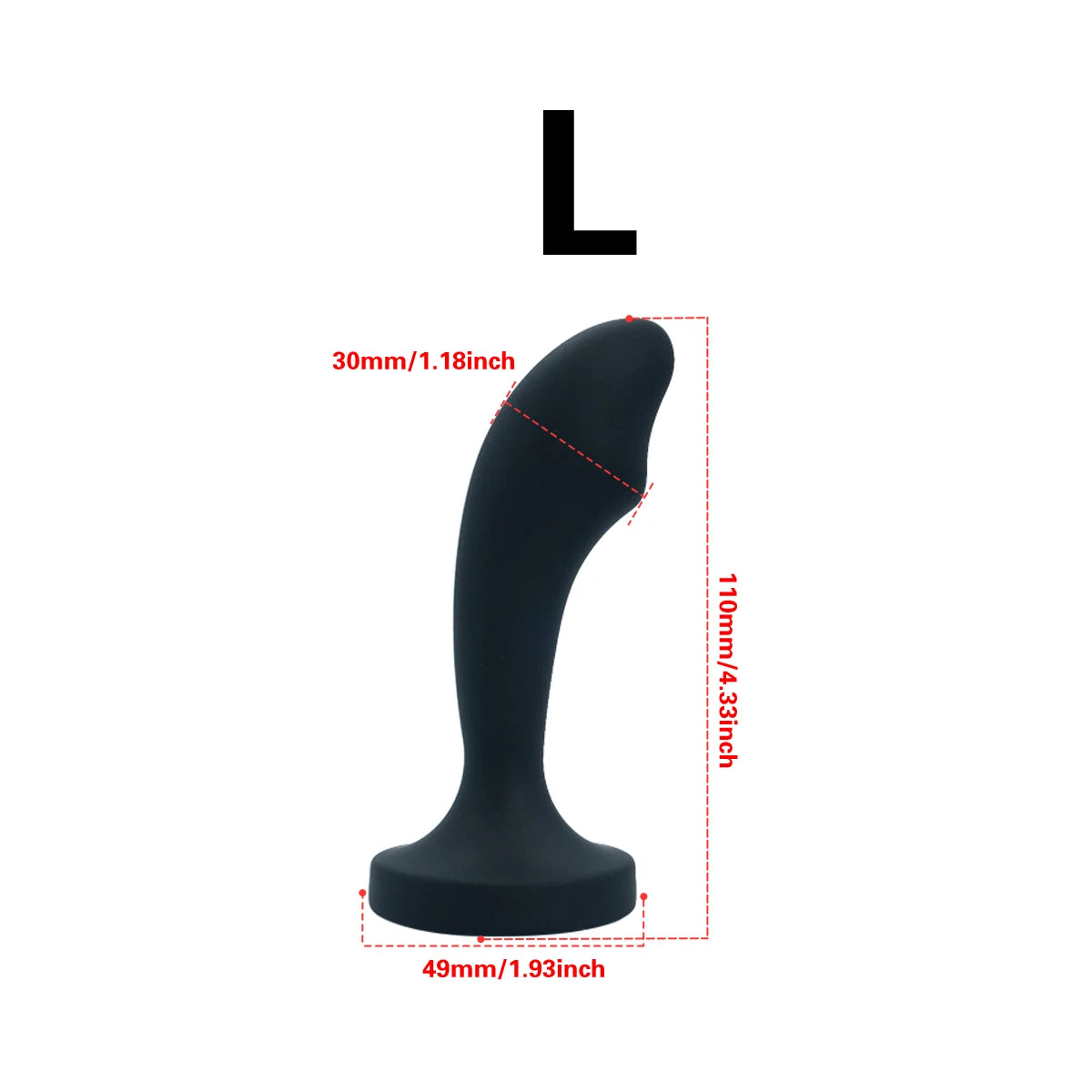 Silicone Anal Plug Gem Base Butt Plug Anal Masturbation Stimulator
