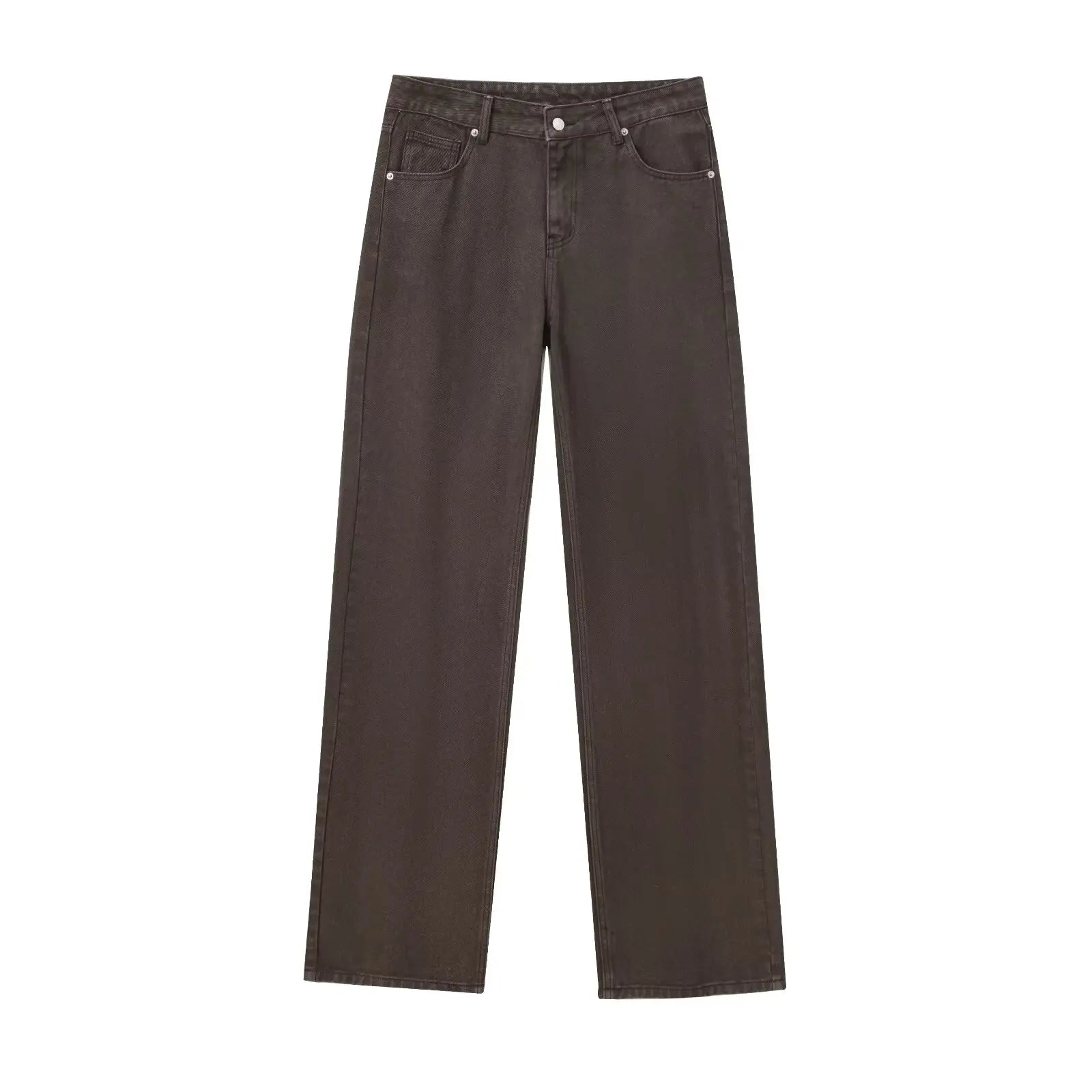 Tangada Women's Straight Denim Jeans - Mid Waist Tangada