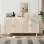ZHUXIANG Rattan Cabinet - Modern Storage Sideboard ZHUXIANG