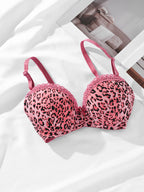 Push Up Embroidered Bra