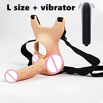 Wearable Vibrators Double-Headed Dildo Anal Plug Butt Plug Vibrator