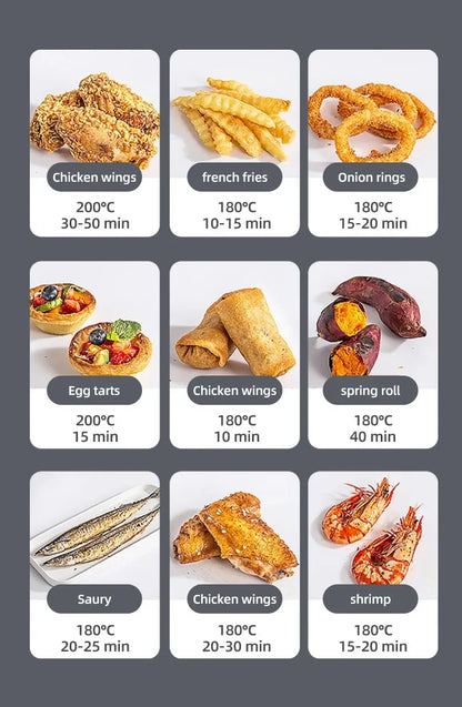 7L Electric Air Fryer Smart Multi-function Hot Convection Oven
