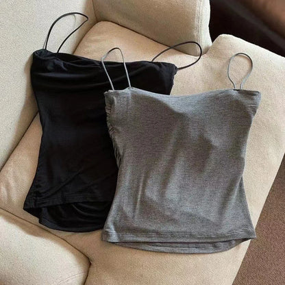 YJSFG HOUSE Padded Camisole - Built-in Bra