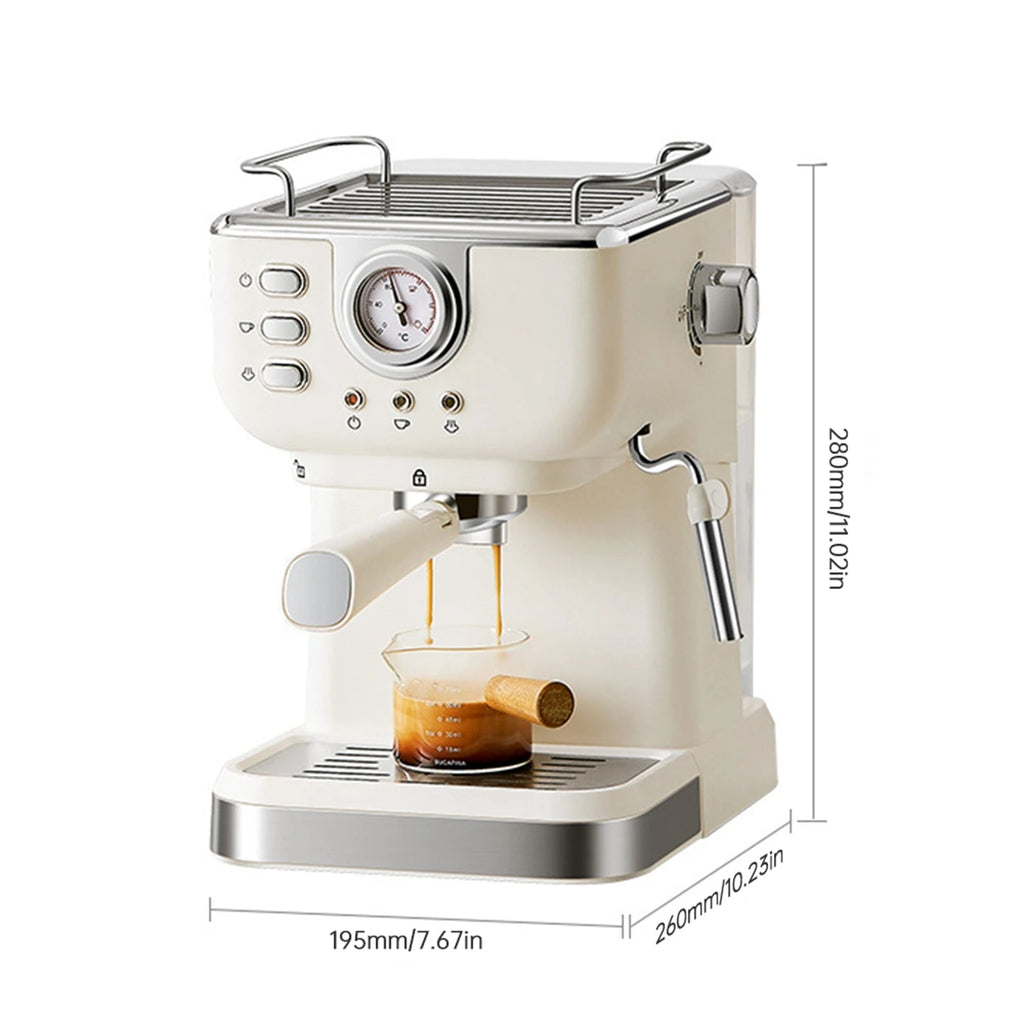 Coffee Maker 1050W 1.5L Large Capacity Semi Automatic The Max Mall