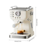 Coffee Maker 1050W 1.5L Large Capacity Semi Automatic The Max Mall