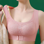 Seamless Push-Up Padded Bra with Lace Detail