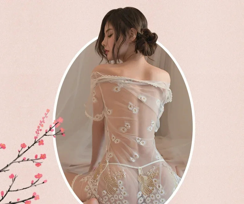 Sexy Lingerie Women Sexy Uniform Set Mesh Cheongsam Cosplay The Max Mall