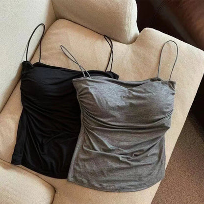 YJSFG HOUSE Padded Camisole - Built-in Bra