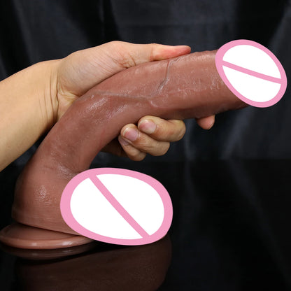 Realistic Silicone Strap-On with Suction Cup