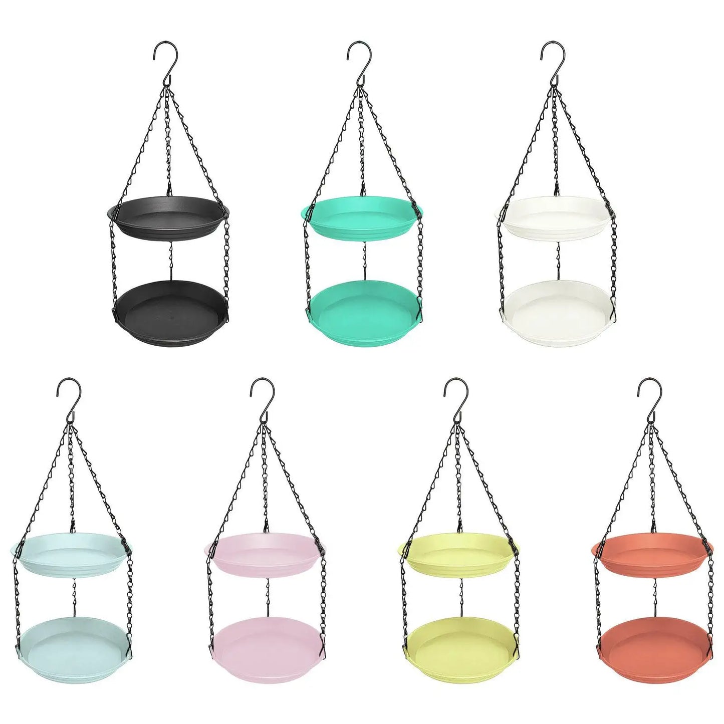Kesoto Hanging Bird Feeder - Double Plate Large Capacity