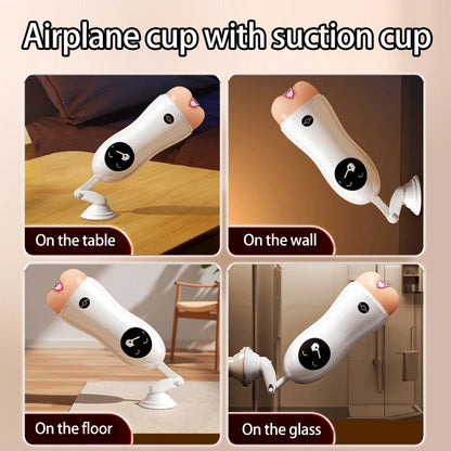 Male Masturbator With Suction Cup Adult Sex Toys