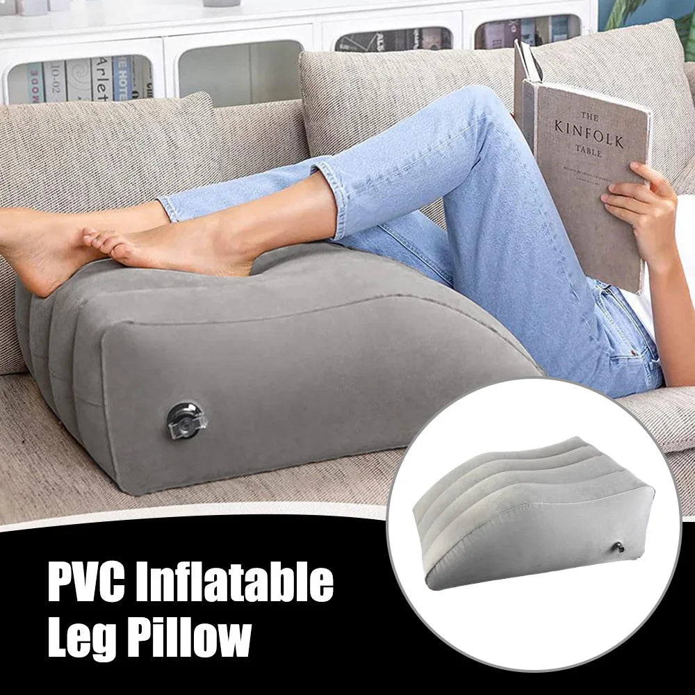 Inflatable Leg Pillow Wedge Pillow Knee Cushion For Travel