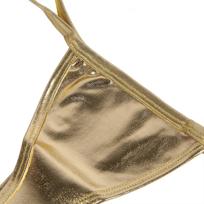 Comeondear Shiny Thong Micro Mini Sexy Panties