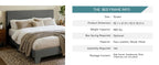 Upholstered Bed Frame with Adjustable Headboard HOOMIC