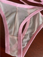 New Mesh G-String Bikini Brazilian Women Swimsuit See Through Bikini Set The Max Mall