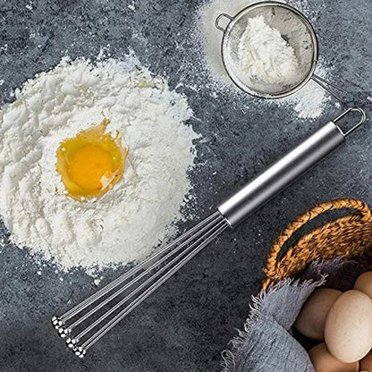 Stainless Steel Ball Whisk Set Manual Mixer