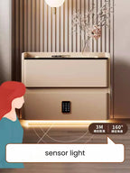 Smart Solid Wood Nightstand with Wireless Charging The Max Mall