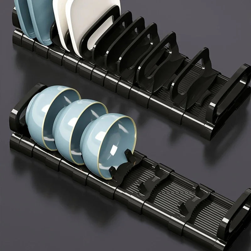 Kitchen Cabinet Dish Storage Rack Drawer