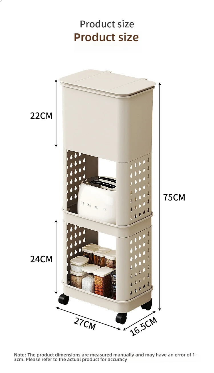 3 Layers Durability Plastic Waste Container with Modern Look The Max Mall