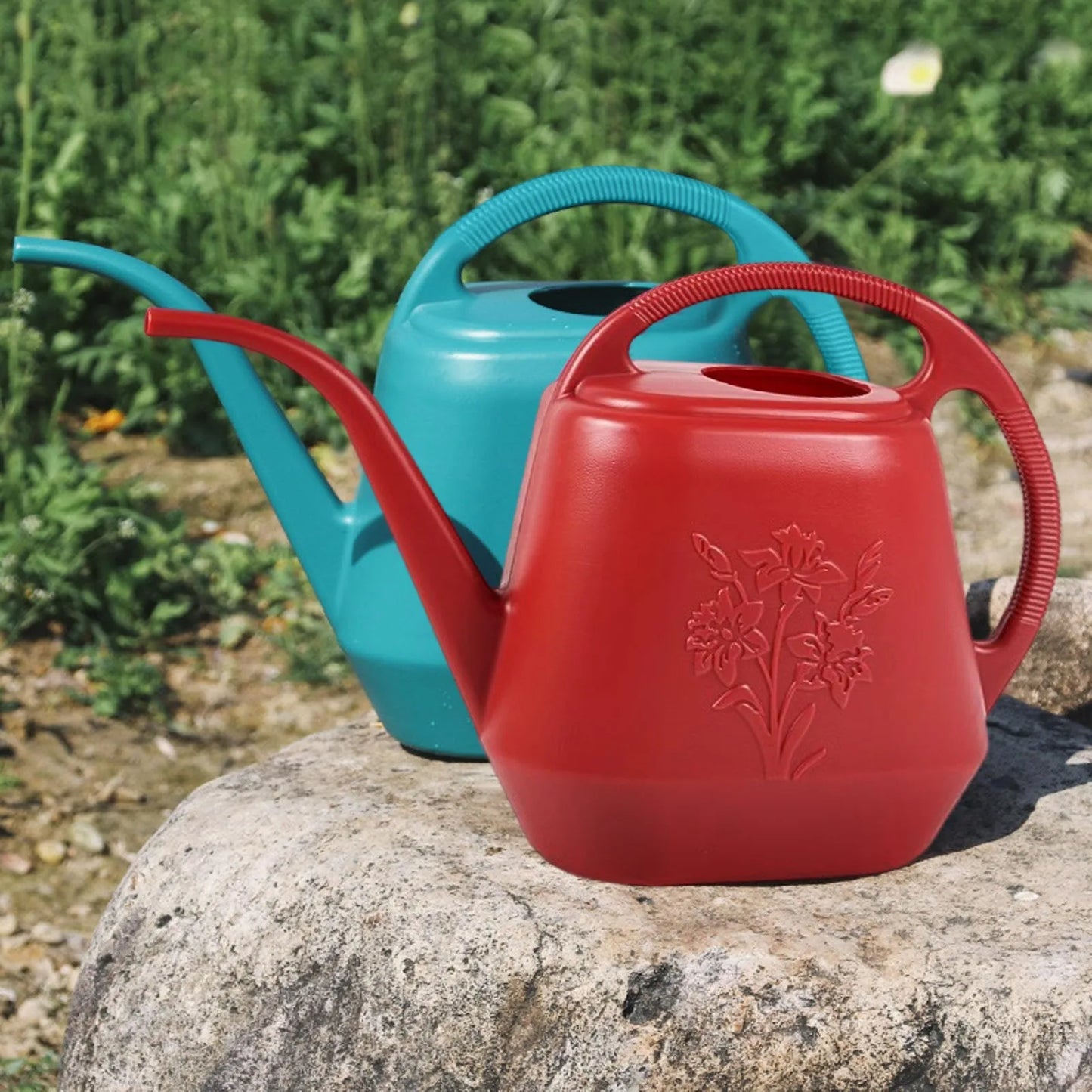 Modern Plastic Watering Can - Large Long Spout