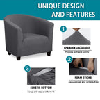 Anti-Slip Polyester Sofa Cover - Stretch Accent Chair Slipcover The Max Mall