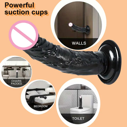 Realistic G-Spot Jelly Dildo Silicone Penis with Suction Cup