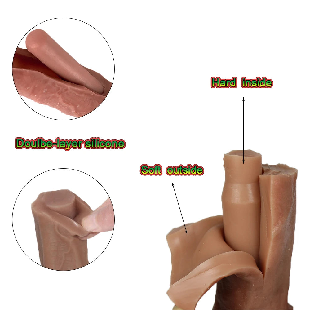 Realistic Silicone Strap-On with Suction Cup