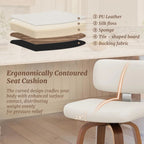 GUANGBAI Swivel Counter Height Bar Stools GUANGBAI