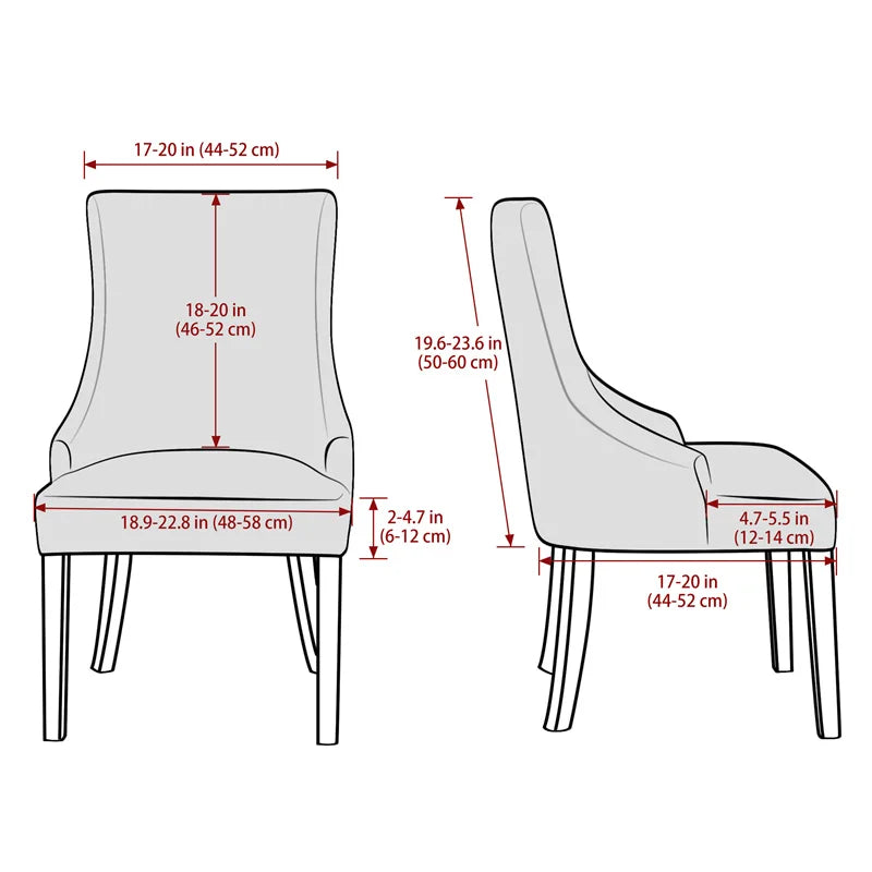 Yupartex Stretch Chair Cover - Jacquard Spandex Slipcover