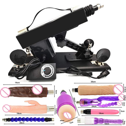Thrust Sex Machines for Women Men with Masturbator Cup Realistic Dildo