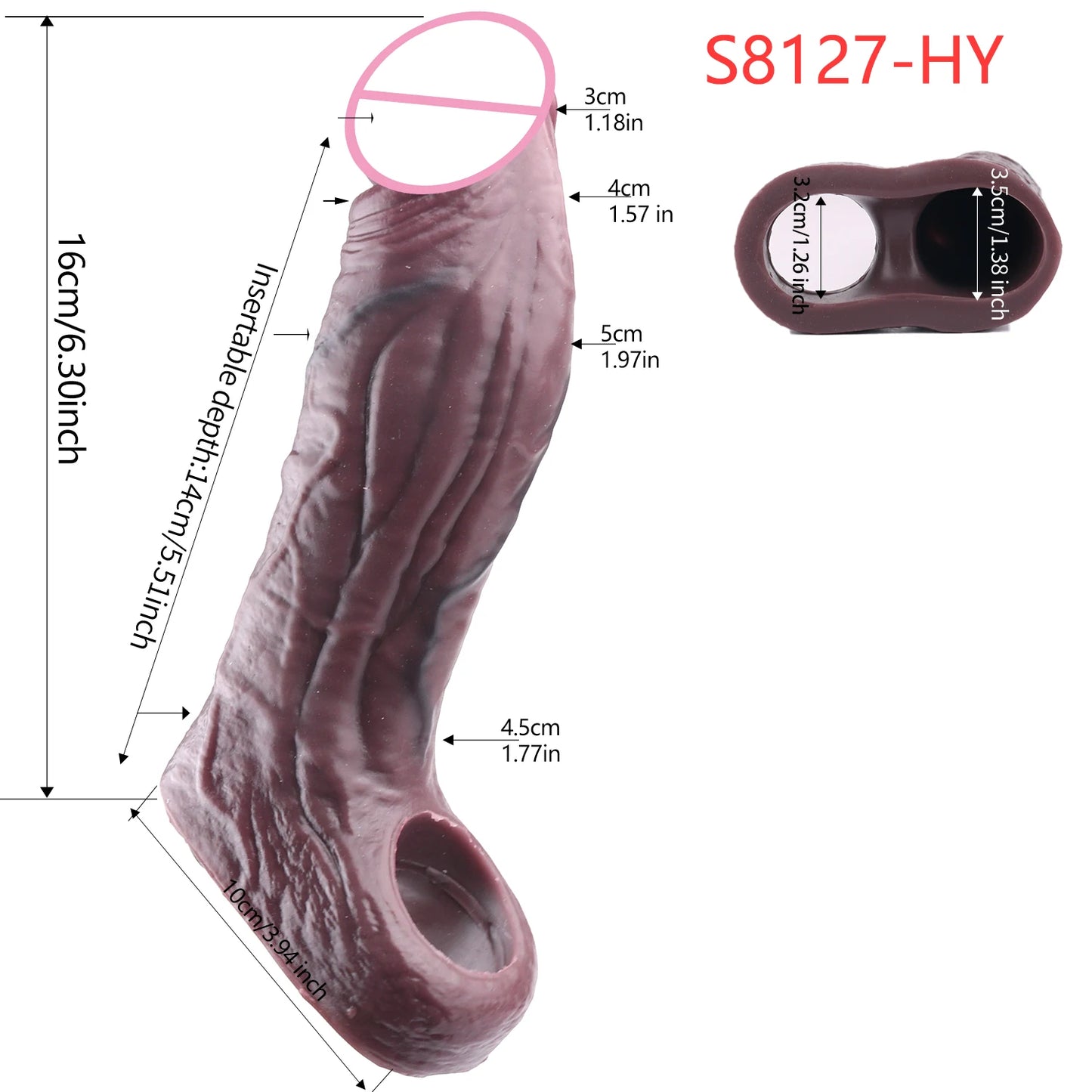 5 Styles Adult Men Penis Sleeve With Anti-drop Silicone Dick Extender