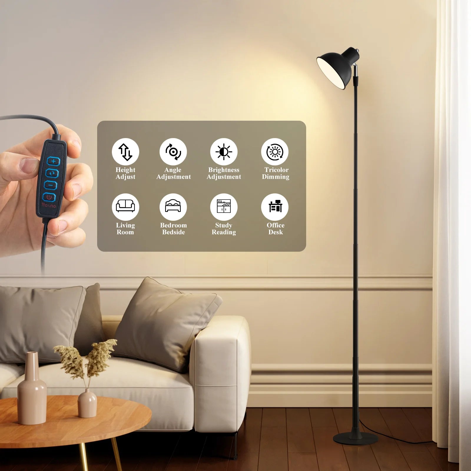 MING&BEN Adjustable Floor Lamp MING&BEN