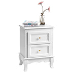VASAGLE bedside table, each with 2 drawers, pine legs, 2 pieces The Max Mall