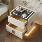Smart Solid Wood Nightstand with Wireless Charging The Max Mall