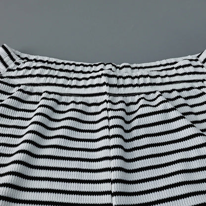 Linad Striped V-Neck Set