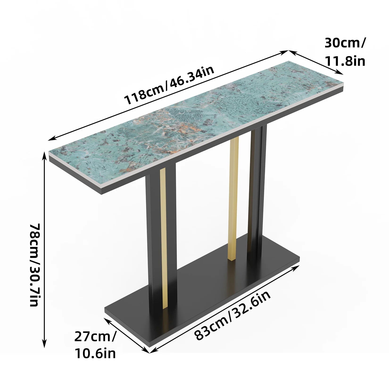 Modern Marble Console Table The Max Mall