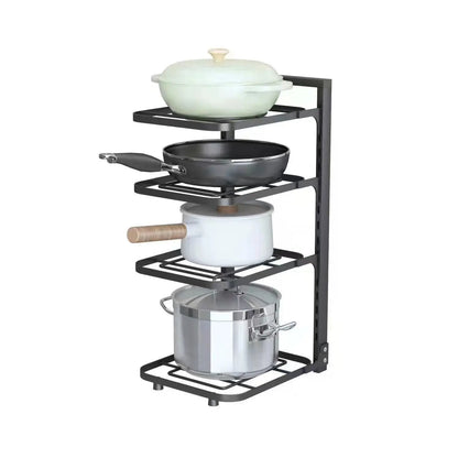 Complete Kitchen Organization System - Stainless Steel Shelves & Multi-Layer Storage Solution