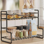 Modern Kitchen Organizer Shelf Waterproof Double-layer Kitchen Storage Stand The Max Mall